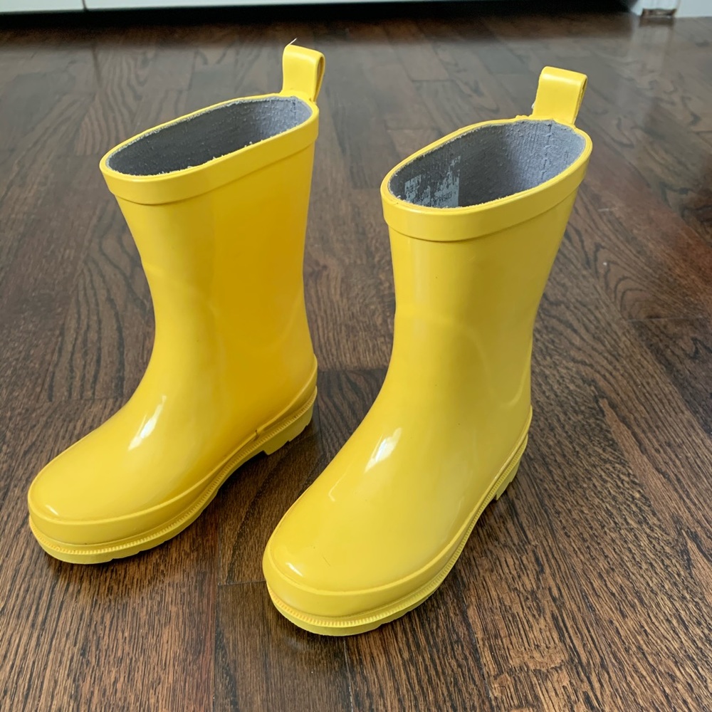 Kids, size 8 - Yellow Rainboot